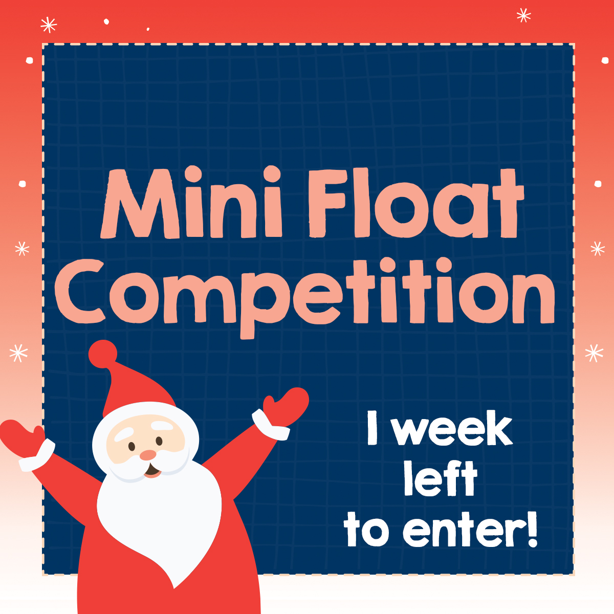 np_pageant's tweet photo. Thereโs just 1 more week left to enter our Mini Float Competition! Submit your entry by Tuesday 30th June and your Mini Float idea might just come to life in this years National Pharmacies Christmas Pageant ๐ More info here: https://t.co/dTPTuBJjYK
โฃ
#ADLPageant #adelaide https://t.co/jTq1pmweHw