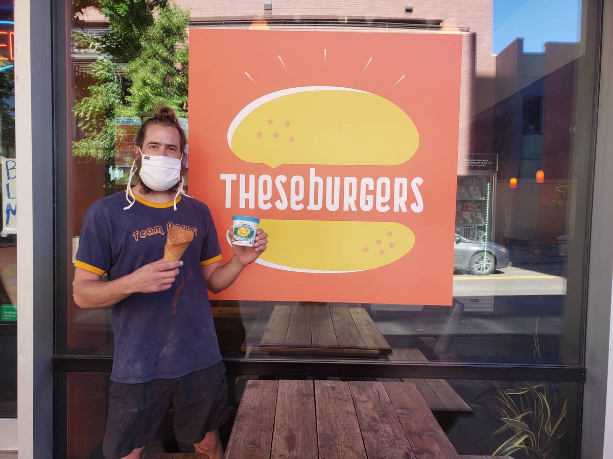 Our eldest waffler Aaron experimenting with waffle cone batter. Soon to come! <a href="/CoconutBliss/">em</a> Coconut Bliss