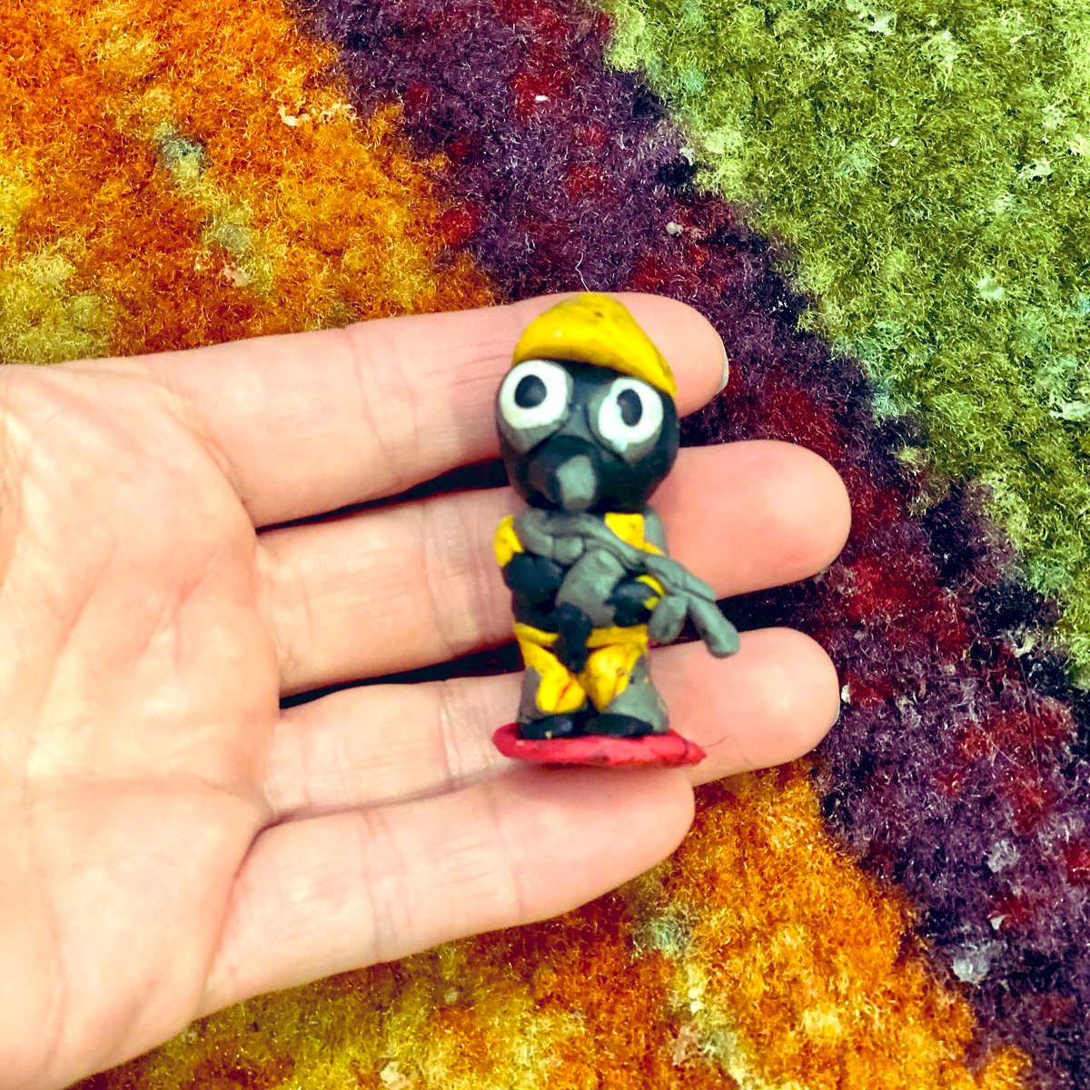drsherrywalling's tweet photo. My crazy kids made a board game based on Piggy the video game. It includes 30+ handcrafted clay figures and a full set of rules. Also... l may need a second job because MORE CLAY. #makemakers @DaRealMiniToon https://t.co/RK70I4mjib