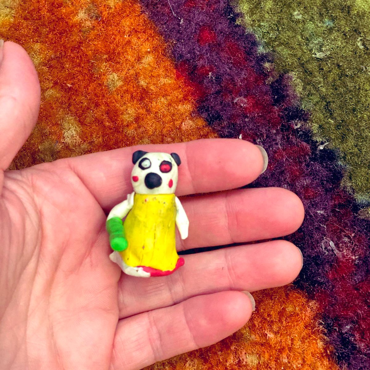drsherrywalling's tweet photo. My crazy kids made a board game based on Piggy the video game. It includes 30+ handcrafted clay figures and a full set of rules. Also... l may need a second job because MORE CLAY. #makemakers @DaRealMiniToon https://t.co/RK70I4mjib
