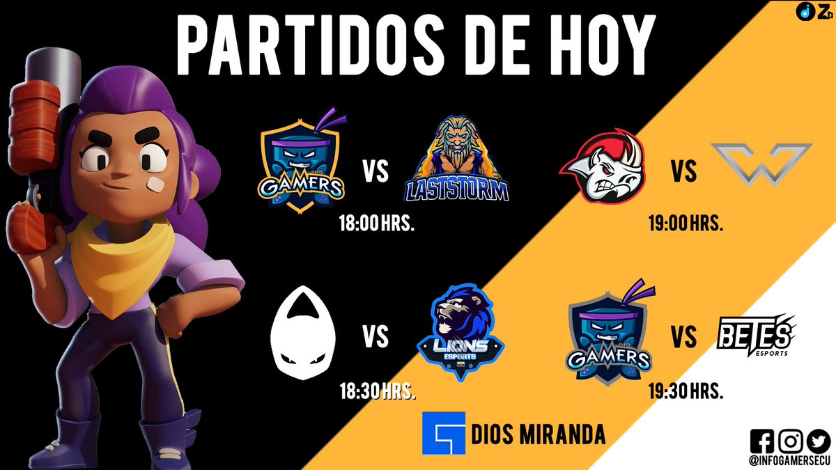 #DiginsTournament

Inicia el torneo de #BrawlStars 🤯

Impresionantes partidas nos esperan el día de hoy. 🎮

¿Qué equipo avanzará de ronda?

🎥🔴No te pierdas la transmisión en vivo.

facebook.com/DiosMirandaa/