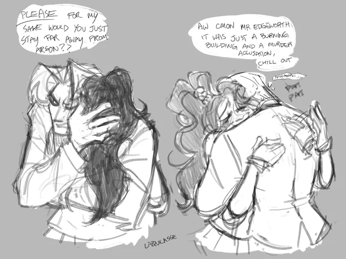 I had like one hour at 2am to draw something for Father's Day and when I did you KNOW I was thinking about Them 