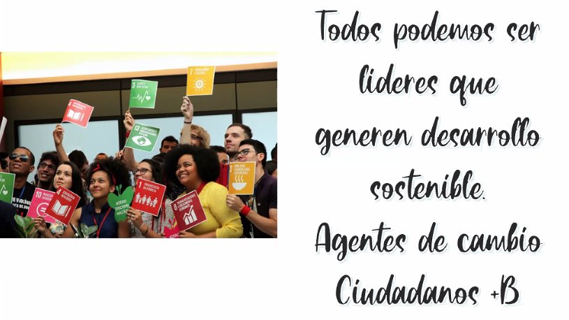 ebocch's tweet photo. Todos podemos ser líderes que generen desarrollo sostenible. Agentes de cambio, Ciudadanos B @JenniBelisario #TransformacionDigital #valelapena #ceuucv2020 @EniiNucleo #empresasconproposito https://t.co/7OFwRSSB1S