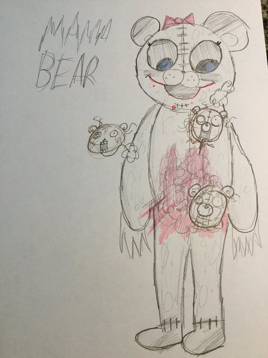 Spencer45168536's tweet photo. @VincentLivings Hey Vince! Hope your day is going great. What do you think of my art? It’s probably my best @DarkDeceptionDD related drawing yet. Just sayin’. I haven’t been drawing a whole lot recently, I guess you can say I’m BEARLY BURIED in my art! Haha. #mamabear #ddchapter4 https://t.co/1JgjLGFME0