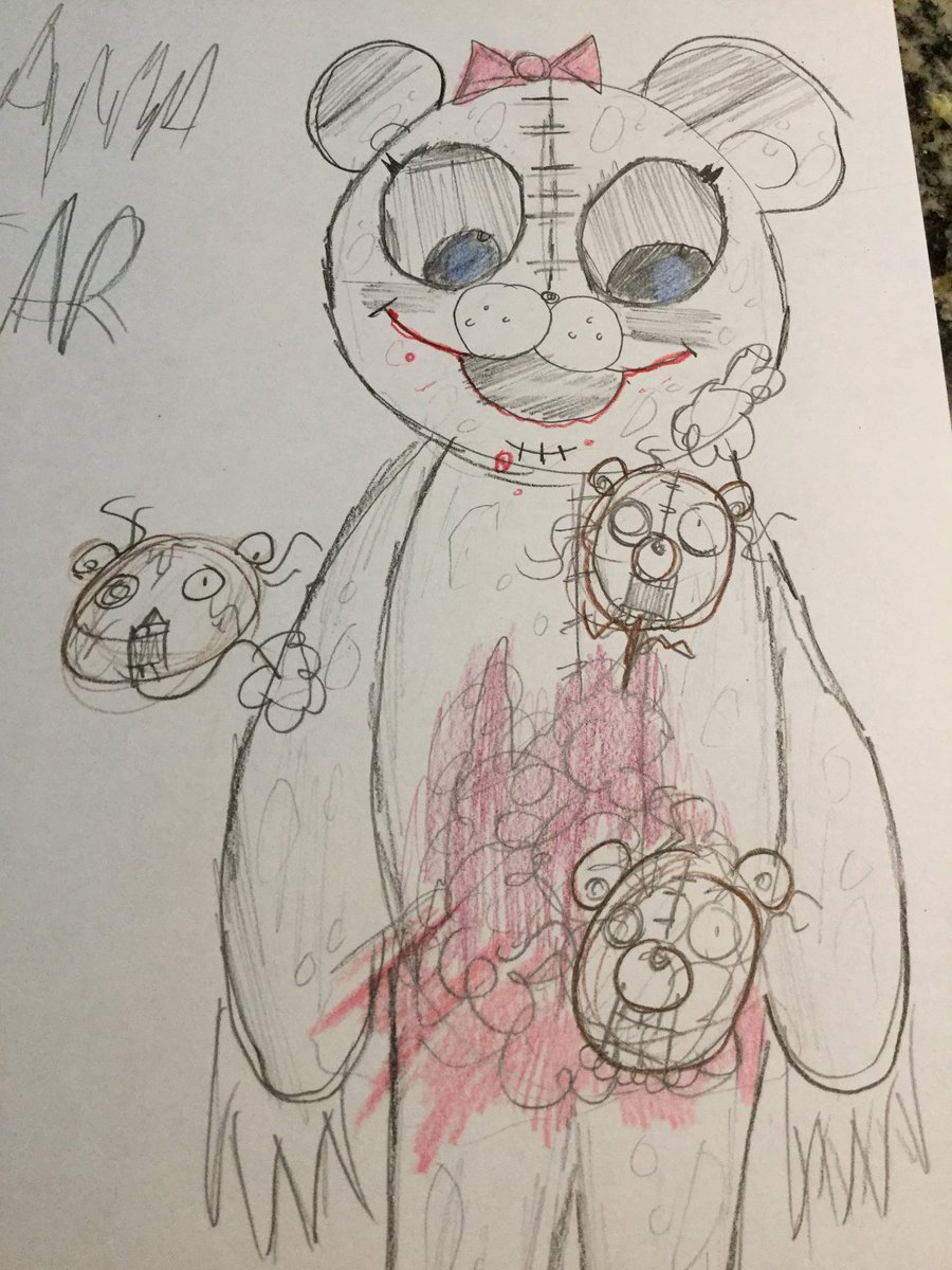 Spencer45168536's tweet photo. @VincentLivings Hey Vince! Hope your day is going great. What do you think of my art? It’s probably my best @DarkDeceptionDD related drawing yet. Just sayin’. I haven’t been drawing a whole lot recently, I guess you can say I’m BEARLY BURIED in my art! Haha. #mamabear #ddchapter4 https://t.co/1JgjLGFME0