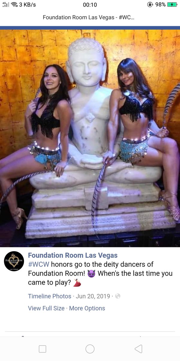 hira249's tweet photo. #foundationroomlasvegas 
@realDonaldTrump
@IndianEmbassyUS 
@YJAtweets
@YoungJains
@DrSJaishankar

FoundationRoom hotel @ Las Vegas  have installed idol of Jain community God as show piece on enterence. Guests r treating show piece. 
These obscenes are severely hurting religious https://t.co/bExUnUmbjv