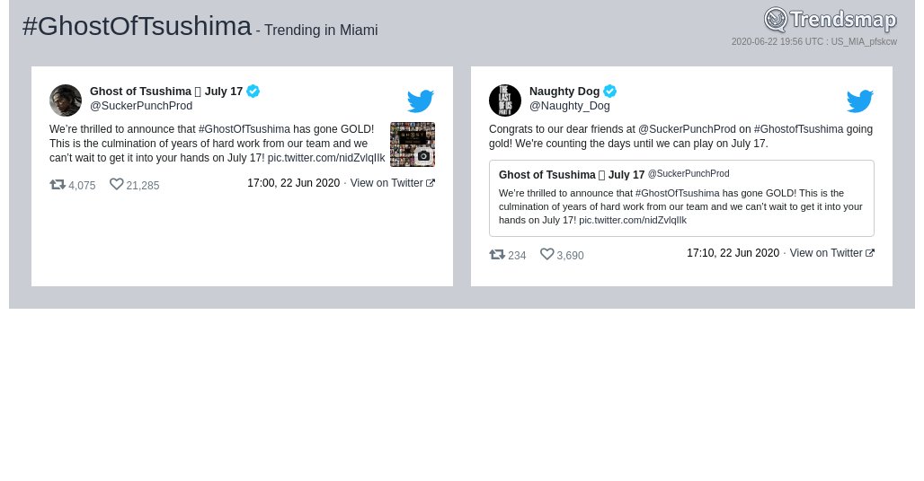 Trendsmap Miami tweet media