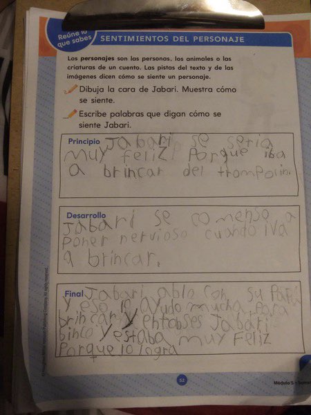 RBenignus's tweet image. It’s great to see kindergarten Ss working during Summer School. Even while at home, working hard and parents providing them with great support! #summerschool #magnoliaisd #bilingualprogram