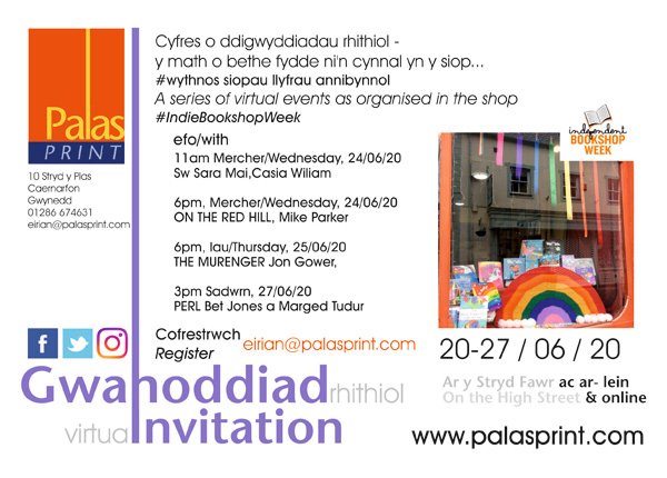 PalasPrint's tweet photo. eLythyr Palas Print | Trefn newydd | New Arrangements | digwyddiadau #wythnos siopau llyfrau annibynnol | #Indie Booksellers Week events - https://t.co/N1Fv7yNOng https://t.co/sBs9E3i6GK