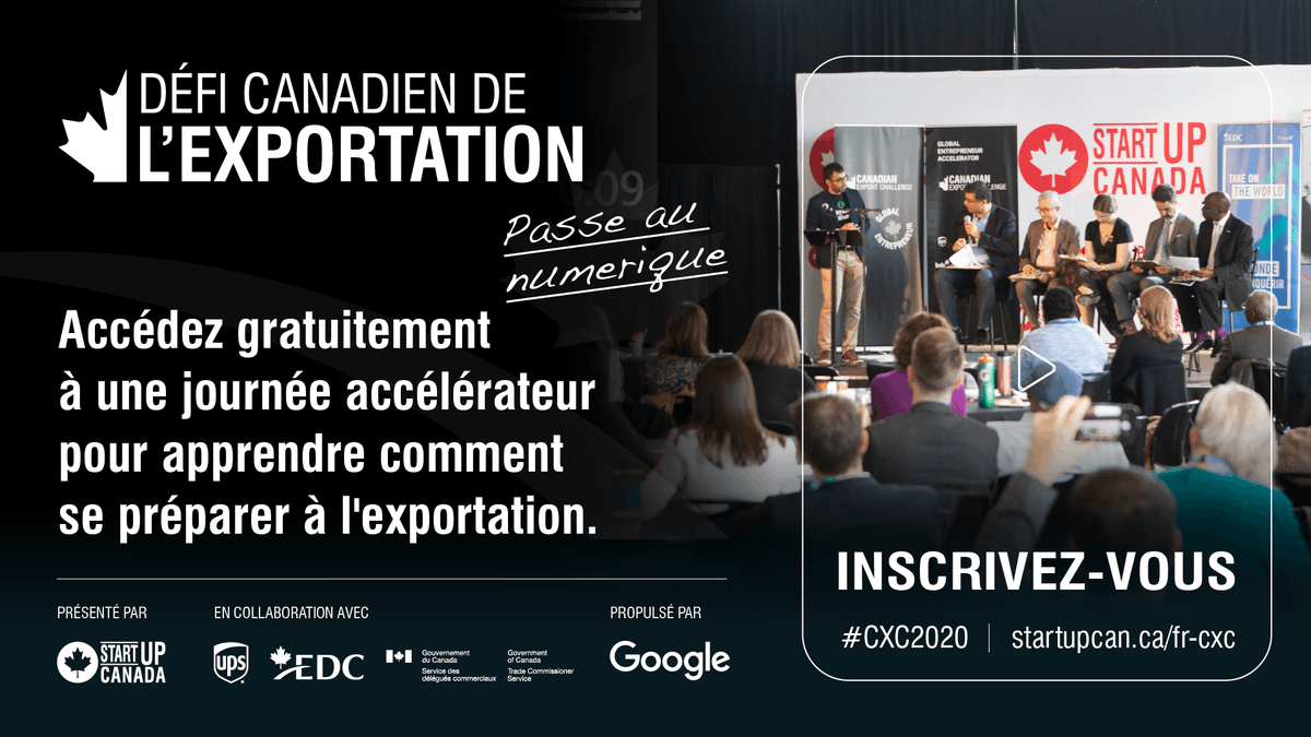 ExportDevCanada's tweet photo. Pas encore inscrit au #DCX2020 ? En vous inscrivant d’ici le 28 juin, vous aurez une réduction de 50% pour le cours de @MaRSDD sur la création et la validation d’un modèle commercial durable: https://t.co/gQJmtzjLYV https://t.co/qNcEO56HfM