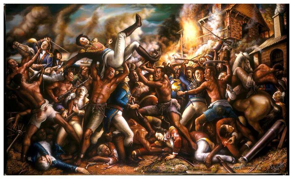 Bataille de vertières ( Haïti  )Jean-Jacques Dessalines a mené son peuple vers l’indépendance après seulement 2 jours de bataille en novembre 1803. Il força l’armée française à capituler et à quitter le pays. Une véritable humiliation.