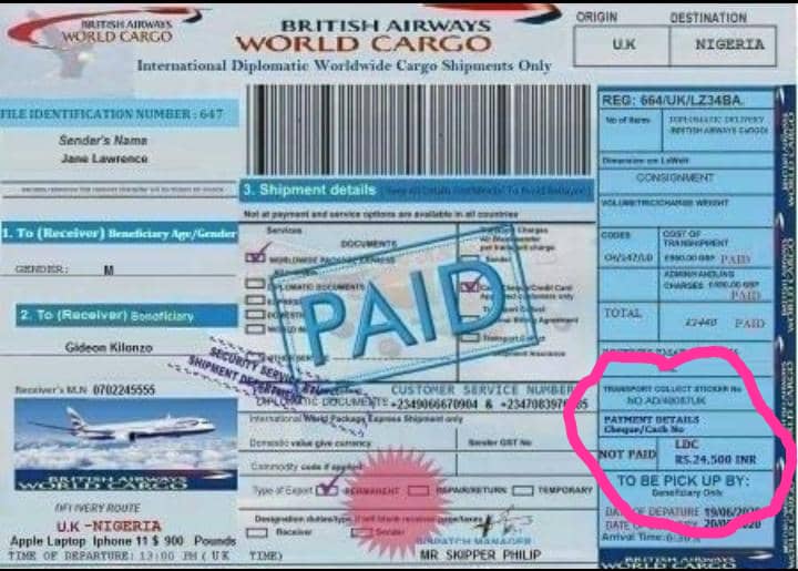 djafrikana's tweet photo. @British_Airways This Nigerian +234 906 667 0904 is posing like your agent and is using your name to extort people. He just conned me 78 dollars. Please look into it. He should be arrested.
@PoliceNG @NigeriaCID @DefenceInfoNG @FBI @Nigeria @NigeriaGov @officialEFCC #CyberAttack https://t.co/gTQ1TlnBNP