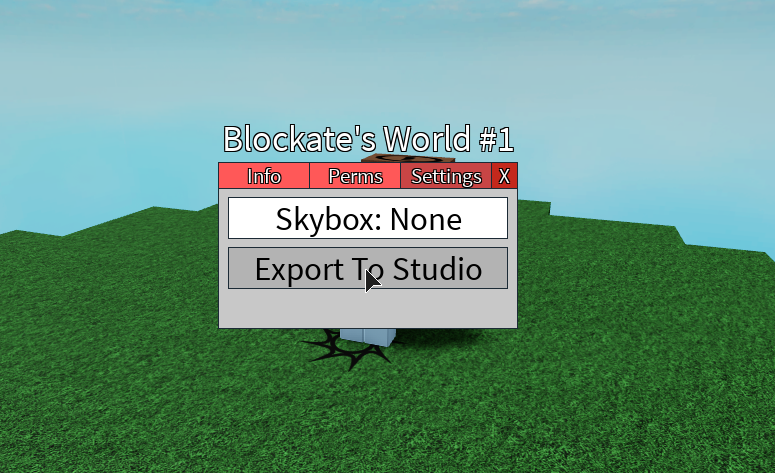 Blockate On Twitter Blockate Worlds Can Now Be Exported To Studio And Made Into Fully Fledged Roblox Games Without A Player Limit Simply Use The New Export To Studio Button In Your - import player to game plugin roblox