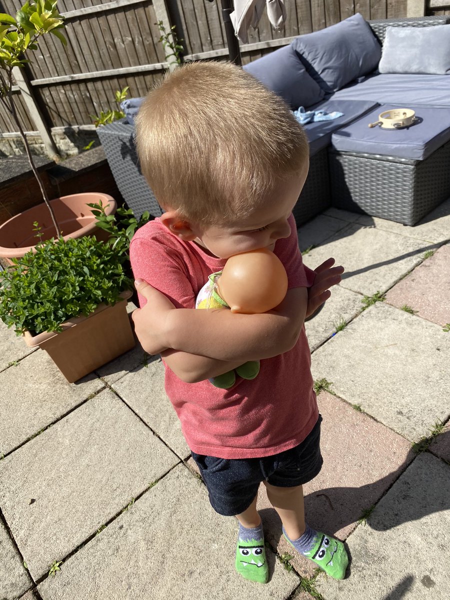 JacquiBevan's tweet photo. @MpNursery Jeston has enjoyed playing th hotter and colder game today and we also changed things up a bit and made a treasure map to find baby mimi 💙💙 #teamnursery #treasuremap #hotandcold https://t.co/poGj5sLoXF