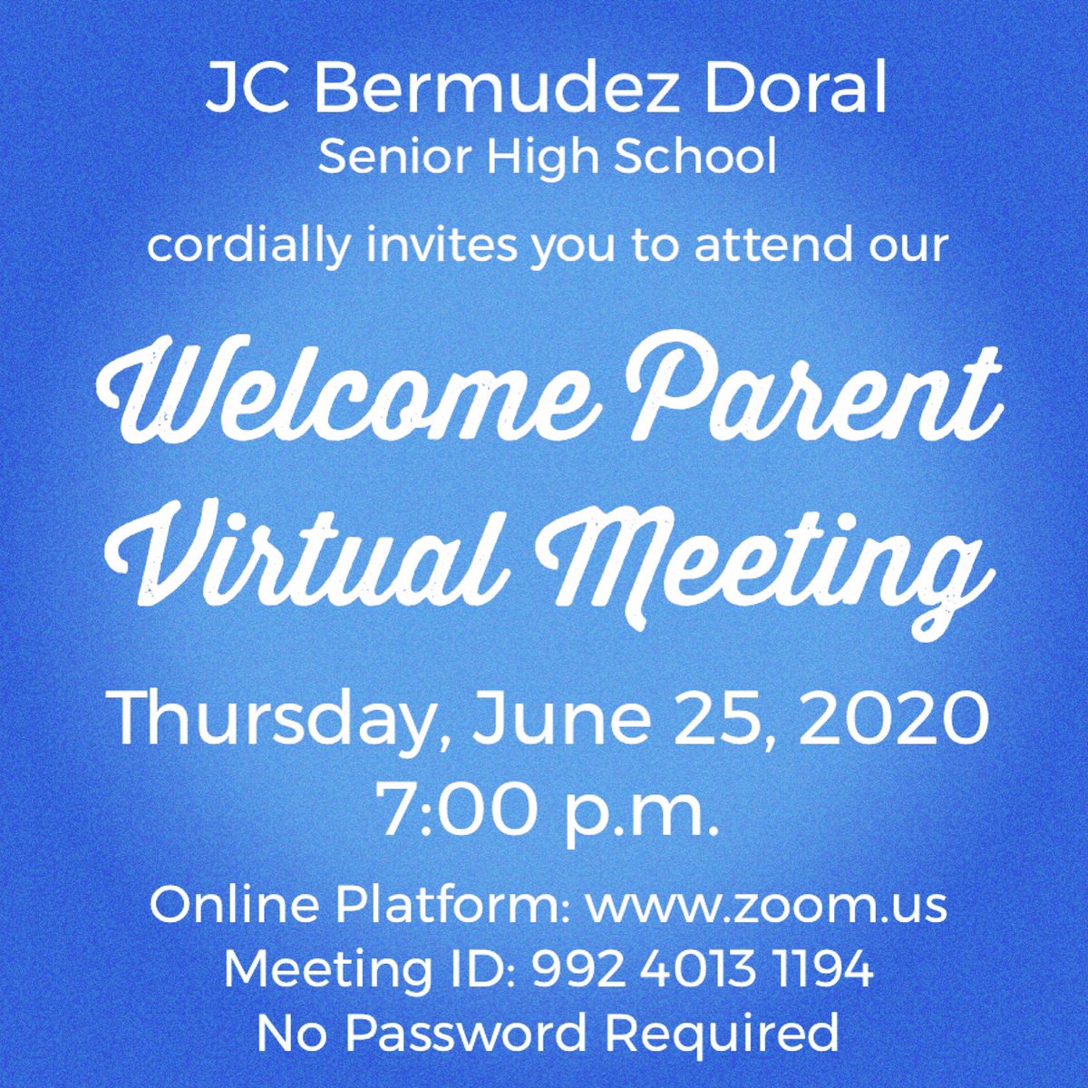 J.C. Bermudez Doral Senior High School tweet media