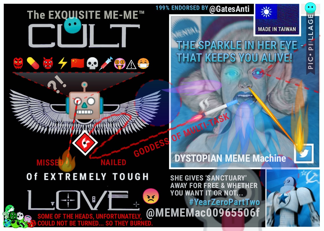 MEMEMac00965506's tweet photo. @rachelindisguis ME-MEโข forgives you, babes... but only if you promise to follow ME... @MEMEMac00965506 and Aunt Greta @GatesAnti ... To the ends of the earth ๐ and beyond....๐ โก๐ฅ๐ถ๐ค๐ฅ๐ถ #YearZeroPartTwo #AntiGates https://t.co/CRa1Up5tk1