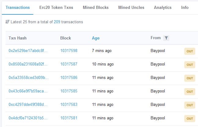 baypool_org's tweet photo. Good news, we got a name tag for #Ethereum etherbase account in #Etherscan explorer

Happy mining :)
#Baypool
https://t.co/splPwffhxU https://t.co/jtnBIVQM4X
