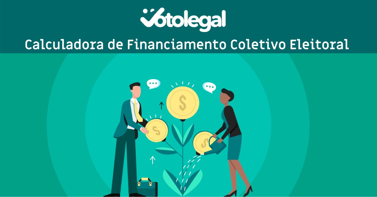 appcivico's tweet photo. Newsletter Voto Legal: Conheça a calculadora de Financiamento Coletivo Voto Legal. Acompanhamento Mensal Mentoria e muito mais! - https://t.co/eF3FpN41ae https://t.co/OmKYJ6GtQs