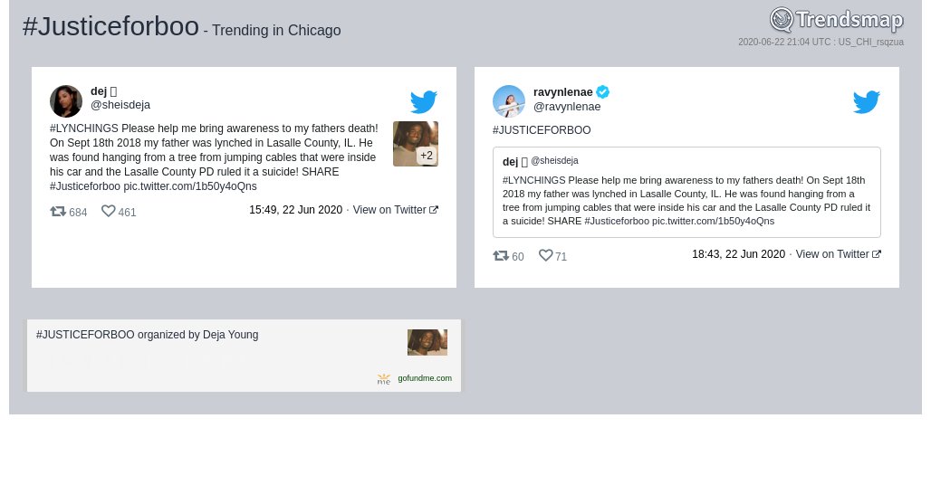 Trendsmap Chicago tweet media