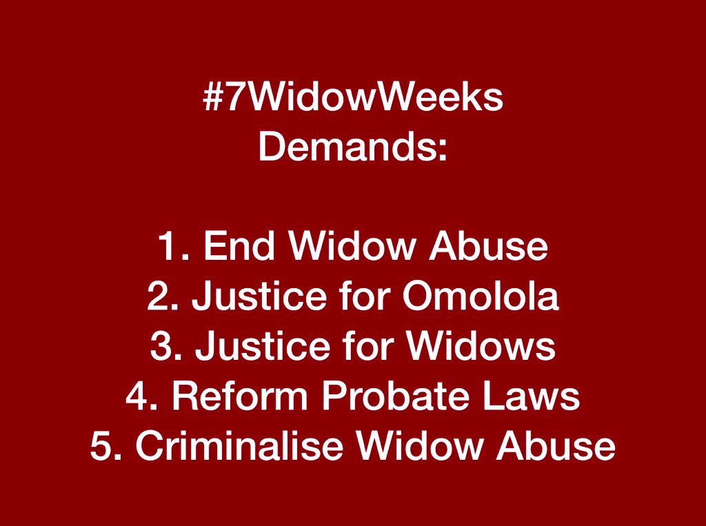 Tomorrow is BIG DAY. It is the wrap up day for #7WidowWeeks which began on May 5. Advocacy to #EndWidowAbuse continues till we unmute @NigeriaGov to ACT for WIDOWS. But, the campaign to educate, enlighten and empower widows and non-widows, would have come full circle tomorrow...