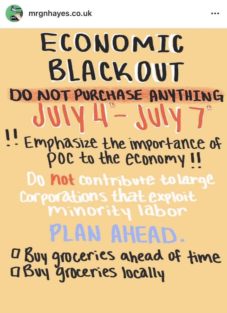 kpop_critical_'s tweet photo. Hi, stans if you want to be active and protest then participate in a boycott. This is coming up next weekend so make sure you get your buying out of the way now and if you have to buy then pls buy from black-owned businesses. https://t.co/QfBzdWSeyQ