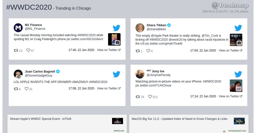 Trendsmap Chicago tweet media