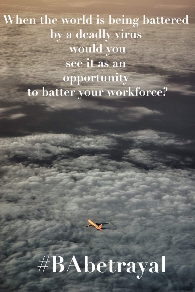 BASSA_2000's tweet photo. Only .@British_Airways uses #greed and #opportunism to attack their workforce. #WillieWalsh #AlexCruz #IAG are a #NationalDisgrace #BAbetrayal https://t.co/1Y2uxjSJ7i