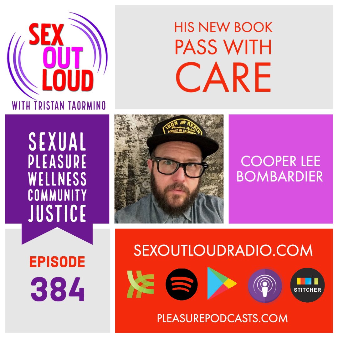On the new episode of <a href="/SexOutLoudRadio/">Sex Out Loud</a>, I have an honest, revealing conversation with @cooperleeb as we discuss his brand new book, Pass With Care: Memoirs, which is published by <a href="/dottirpress/">Dottir Press</a>. sexoutloud.libsyn.com