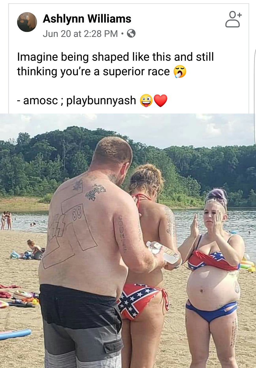 BusterEarth's tweet photo. So being fat makes you inferior? When body shaming is acceptable as long as it fits the narrative. Then same person says, No to body shaming. The hypocrisy.

#BodyShaming
#BlackLivesMatter 
What's this? #WhiteLivesMatter https://t.co/4NNXChNFtR