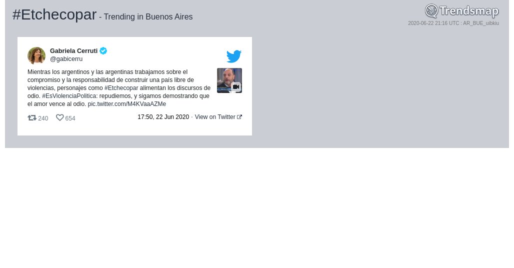 #etchecopar es ahora una tendencia en #BuenosAires

trendsmap.com/r/AR_BUE_uibkiu