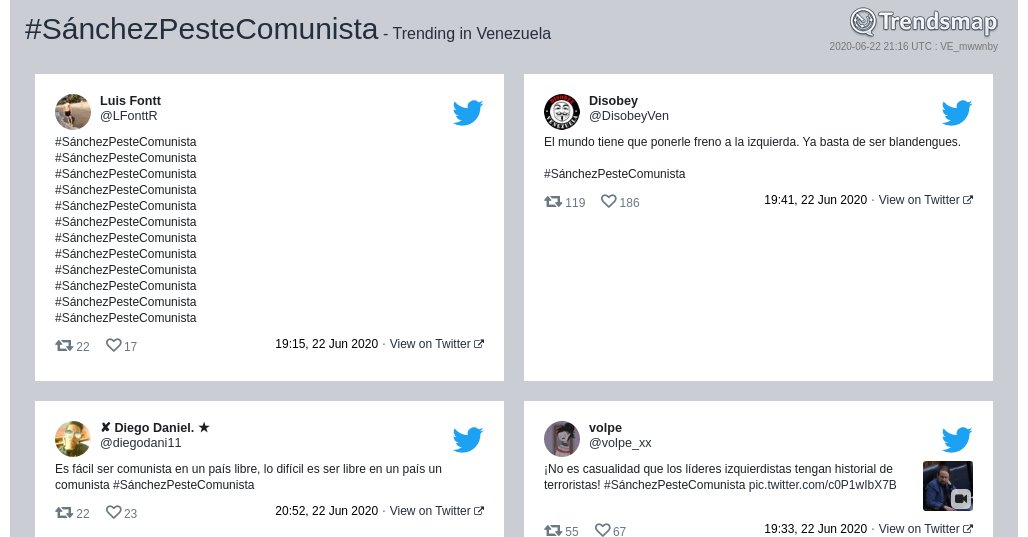 Trendsmap Venezuela tweet media