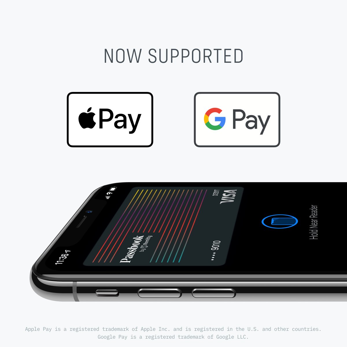 It’s a small thing, but something that could make your shopping trip just that much easier: Passbook now supports Apple Pay® and Google Pay®. Add your Passbook Visa debit card in Wallet on iOS or Google Pay on Android.