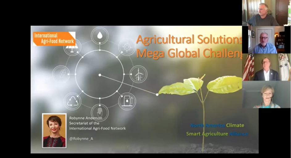 Robynne_A's tweet photo. I had the great pleasure of taking part in the webinar "Agricultural Solutions to Mega Global Challenges " presented by @NACMAAlliance and @SfLDialogue. It was great to speak to the importance of #farmervoices. You can read more here https://t.co/lRgGDRvDOY #B4FoodSecurity https://t.co/a3Hx8FDkzo