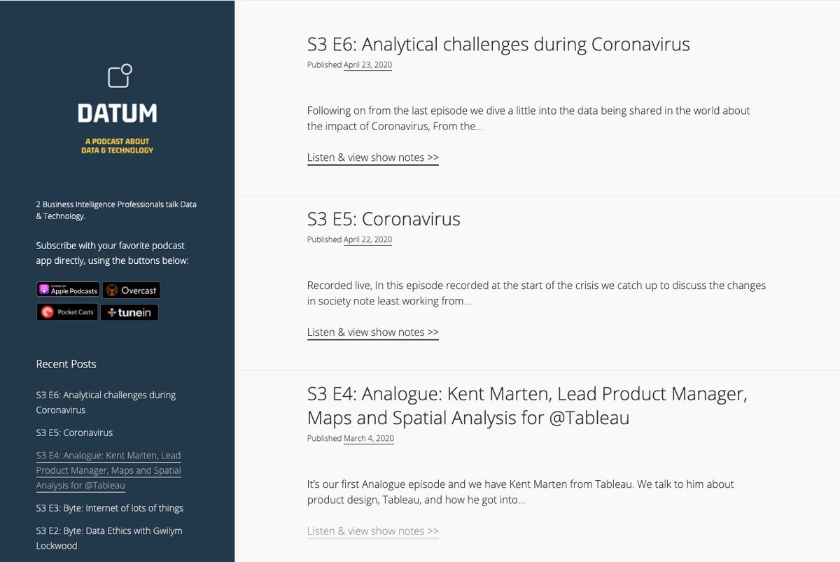 ICYMI, we actually dropped two podcast on #COVID19! 

Check them out on your favourite podcast service: datumpodcast.com
