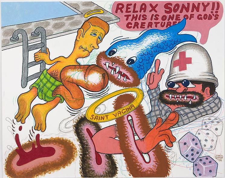 Peter Saul, “Relax Sonny” (2009)