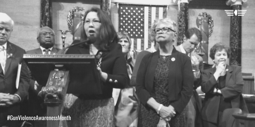SenDuckworth's tweet image. To end gun violence in our lifetimes, we need leadership like the kind shown by @RepJohnLewis four years ago when he launched a sit-in on the House floor days after the #PulseShooting. I was honored to join him.
 
America is crying out for change. It&apos;s time we deliver.