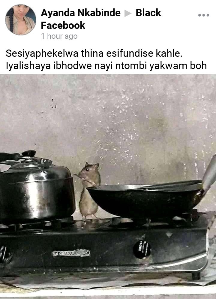 Ngathi hambani niyobakhuza. Aklutho, sekonakele 😂