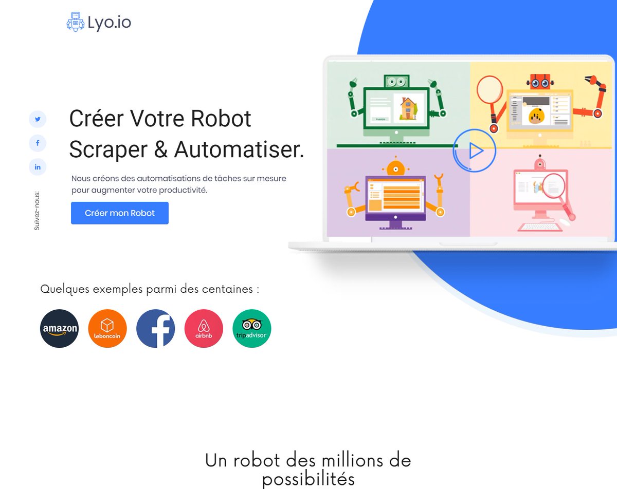 KevinGoujon's tweet image. Vous allez être Frappé par le virus de L&apos; #automatisation 👾

TADA et Voici lyo.io !
Lyo c&apos;est quoi? c&apos;est un &quot;robot&quot; à qui on donne un scénario, et on appuie sur PLAY pour l’exécuter à nouveau ! Simple non? 
un scénario? #ecommerce #Digital #immobilier  ?