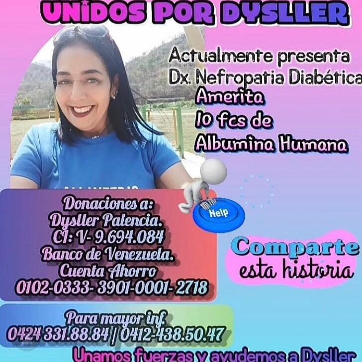 Le invito a difundir y apoyar a  nuestra compañera profe. Dysller Palencia de la UEN Aragua <a href="/alejalolita/">Amor</a> <a href="/Roxibeel/">Rocío Rojas</a> <a href="/ycastelgil/">Yosmar Castellanos G</a> @josevsierra @madecol79 <a href="/JCairuz/">Shango12</a> <a href="/ninoskareyes1/">Ninoska Reyes</a> <a href="/CRIFPMA/">CRIFPMA</a> <a href="/MercedesMaurera/">Mercedes Maurera</a>