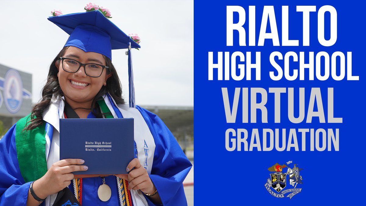 RIALTO HS CLASS OF 2020, WE SALUTE YOU! 

On behalf of the Board of Education, &amp; Superintendent, we celebrate you. Please enjoy the Rialto HS Virtual Graduation video with speeches, highlights from graduation, &amp; a full list of our graduates!  

tinyurl.com/RHSGradVideo