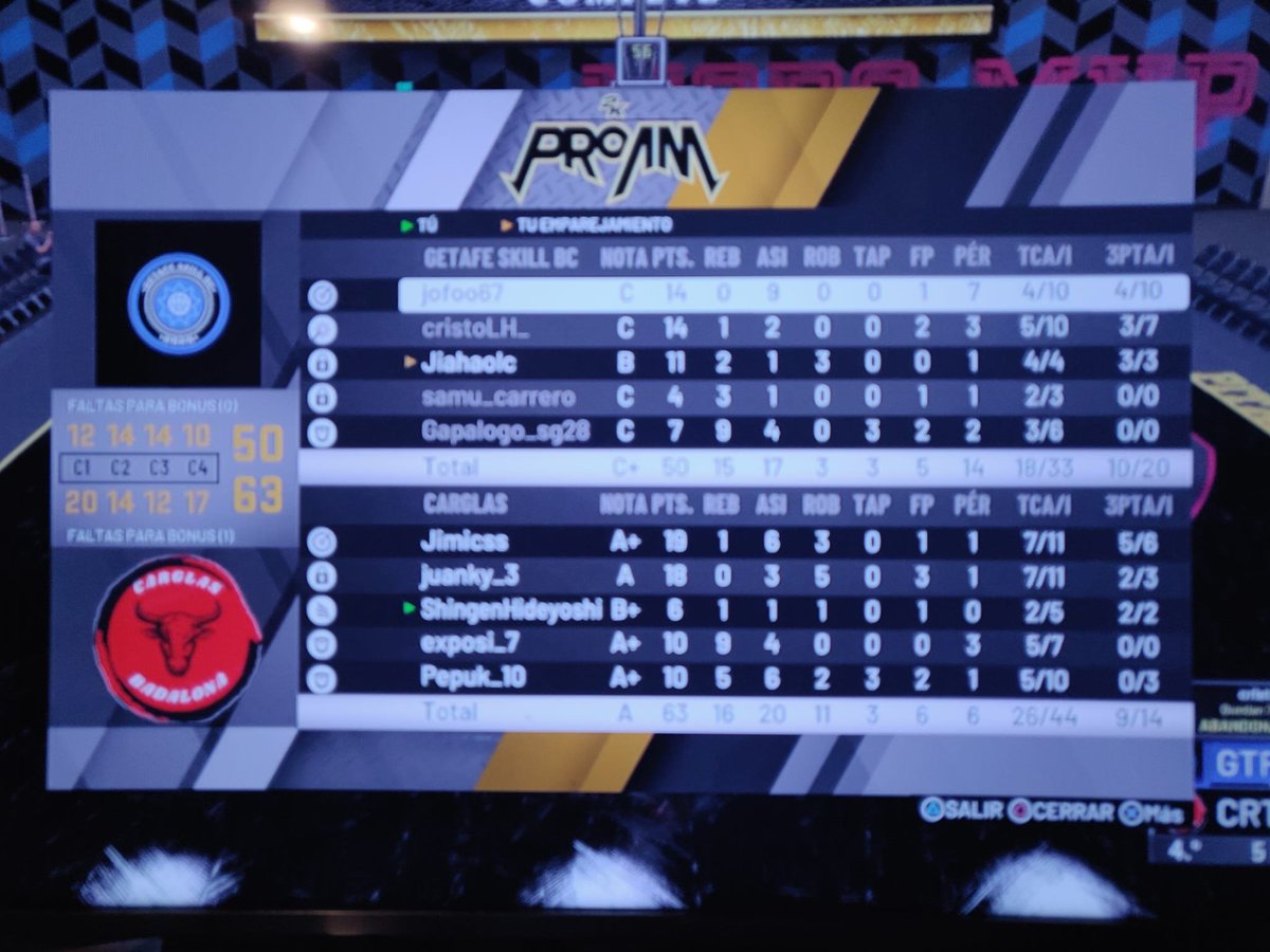 Gran partido de la primera jornada de @LaLigaNBA2k contra <a href="/fc_getafe/">Getafe Skills BC</a> gg chicos ✊