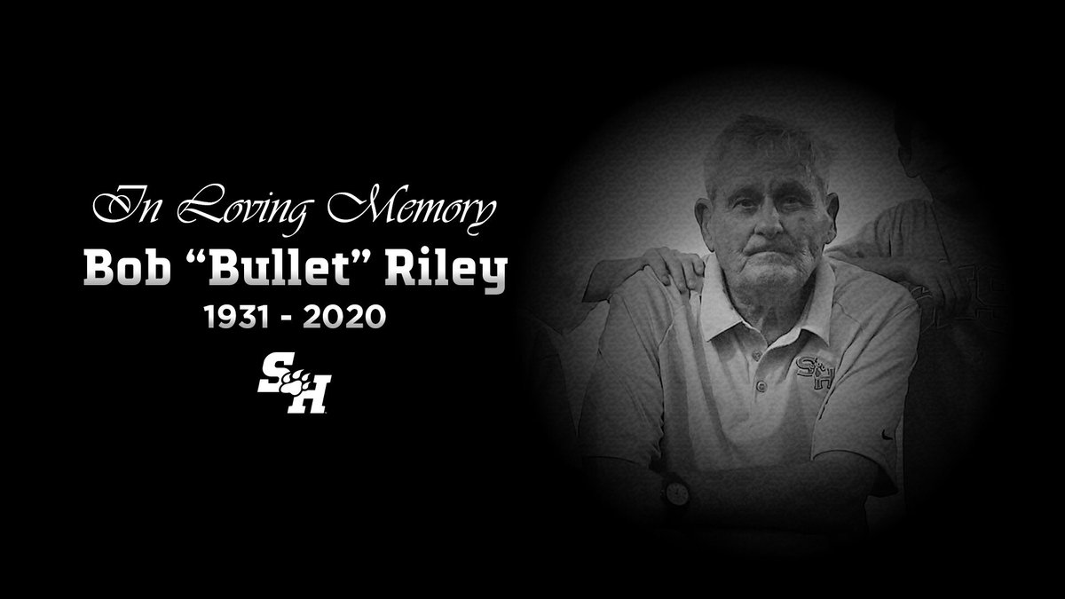 The Bearkat family lost one of its most beloved members. Coach Bob “Bullet” Riley was a prominent, well-respected figure of our program for many years. Coach Riley had a profound effect on Bearkats of the past, present, and future. We mourn his loss, but his legacy will endure.