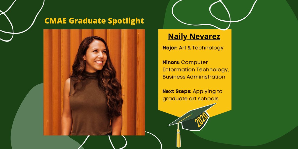 UOEquity's tweet photo. Congrats @UOcmae Grad Naily Nevarez who majored in Art & Technology & was CMAE Special Projects Asst. U can see her graduation speech at: https://t.co/JnraebNXei. Thanks, Naily for all you have done! #Duckgrad20 https://t.co/W1yG0DYVtN