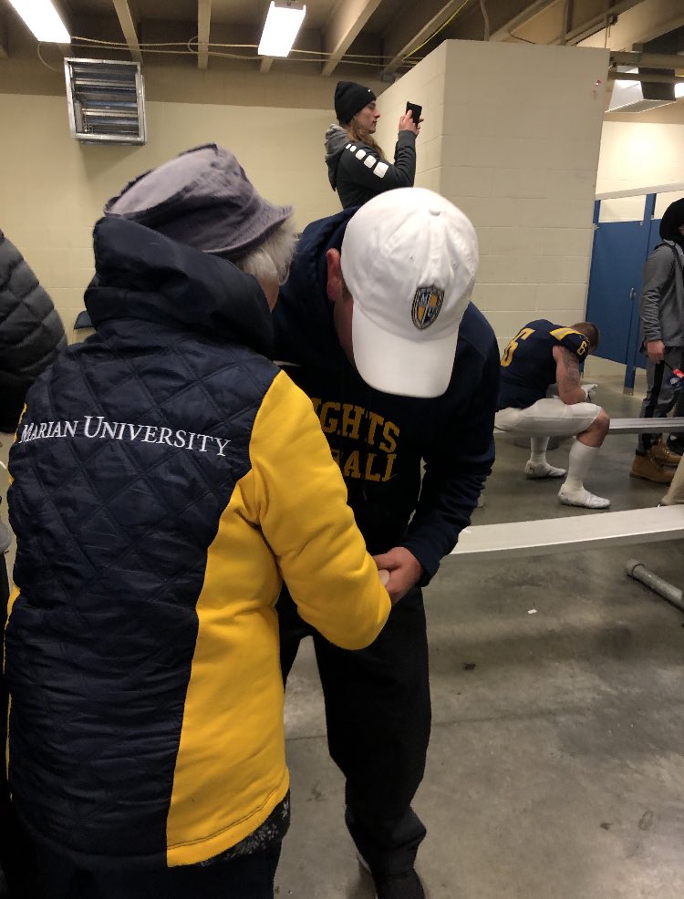 CoachHenn's tweet photo. When I first heard the news I thought ‘How can there be a @MarianUniv without Sr. Norma?’ 
Then I realized, Marian is what it is because of the undeniable spirit of Sr. Norma - and that spirit will be here long after we are all gone. Rest in Heaven, Sr. Norma. https://t.co/BucaFOTzhA