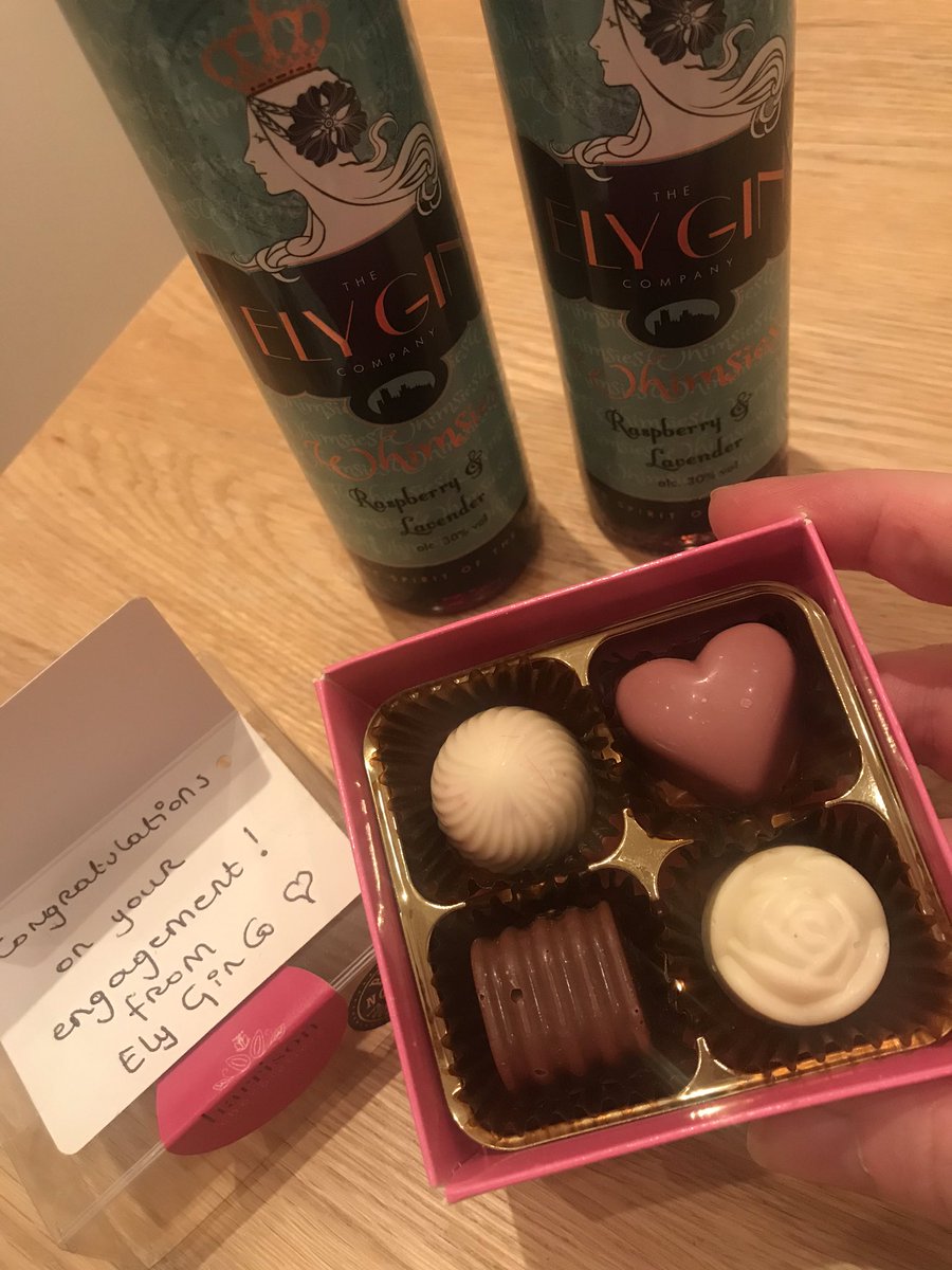 Ah wow <a href="/ElyGinCo/">The Ely Gin Company</a>! Local really is best! Thank you so much for these gorgeous congratulations chocolates, sent with my latest supplies. Cannot wait to get stuck into both the gin and them! 💕