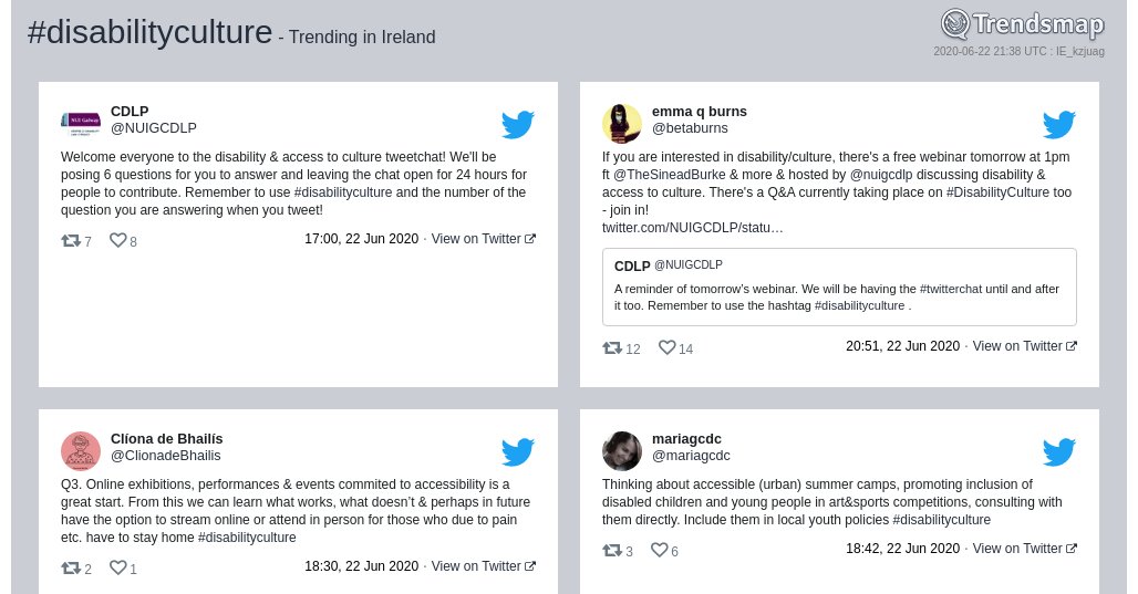 Trendsmap Ireland tweet media