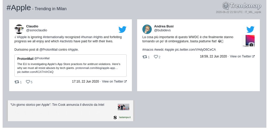 TrendsMilano's tweet photo. #apple è ormai una tendenza in #Milan

https://t.co/xiBn7BNUhz https://t.co/992SAiqaKB