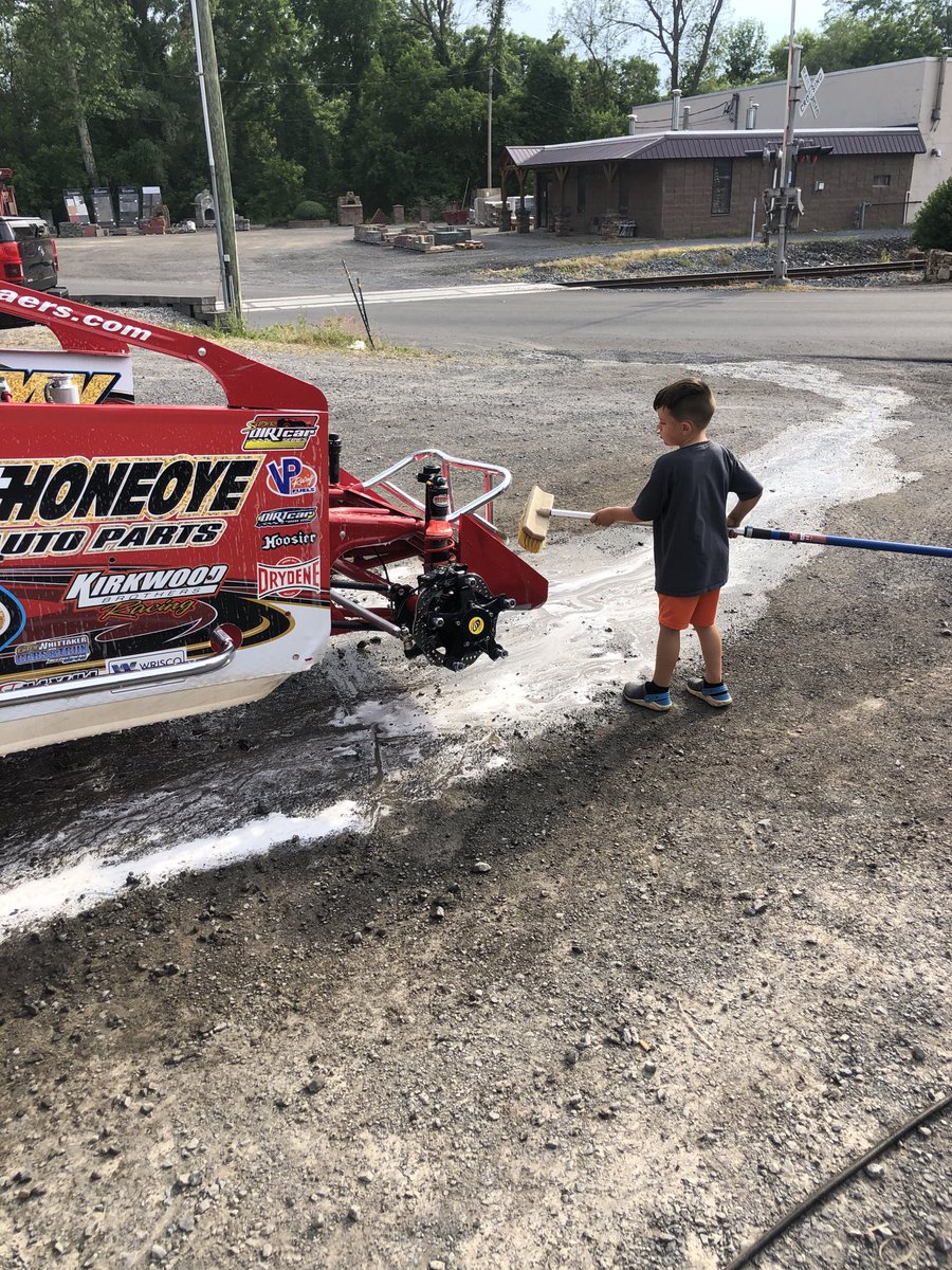 Jonathan getting a little washing done with the boys tonight.