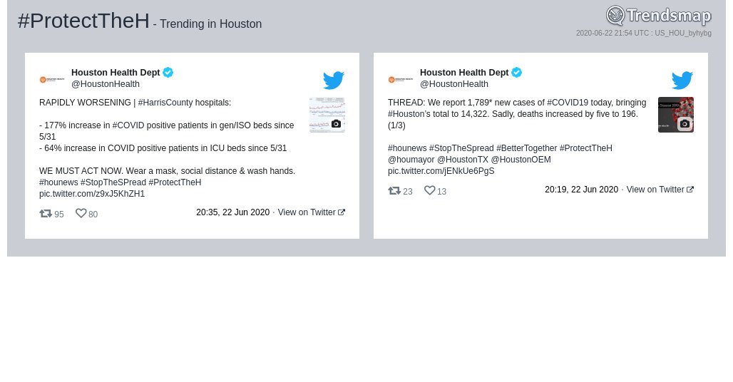 Trendsmap Houston tweet media