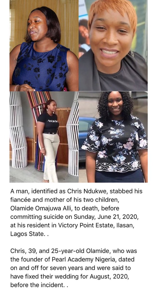 Postsubman's tweet photo. - Man commits s*ic*de after stabbing her fiancé to d*ath in Lagos. https://t.co/KODkQAvIKt